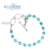 Sterling Silver Turquoise Bracelet- 8 Inches